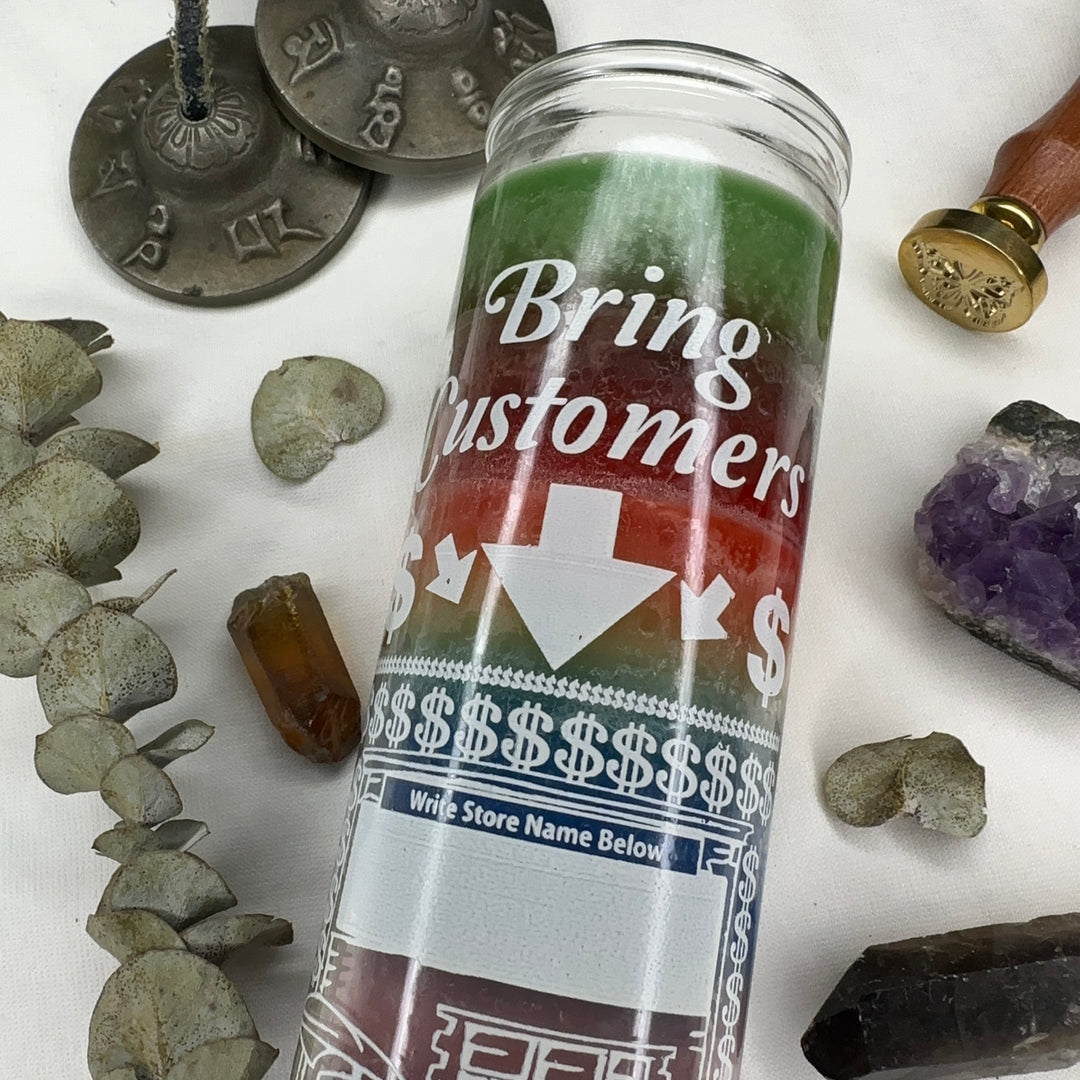 Bring Customers Glass Candle - Soulfulvibesco