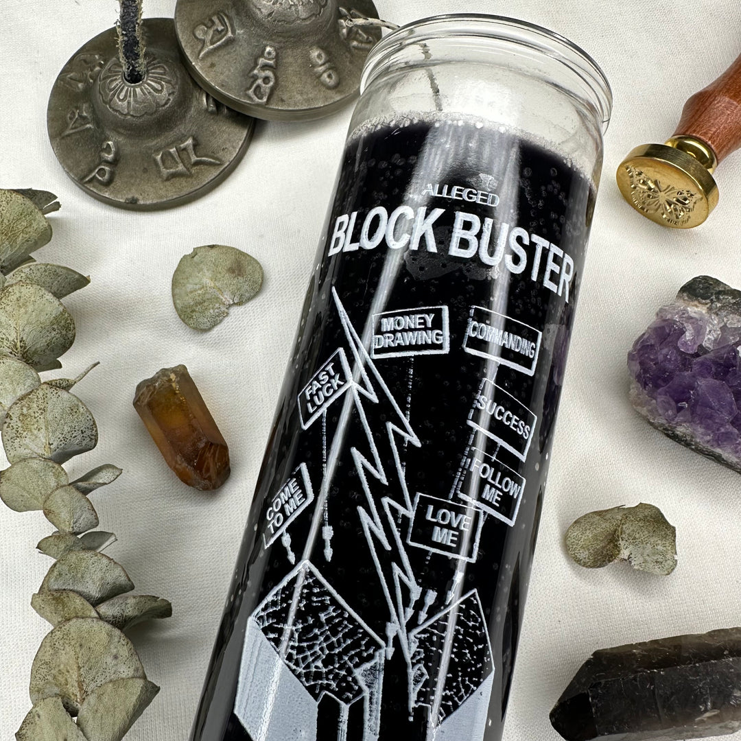 Block Buster Glass Candle - Soulfulvibesco