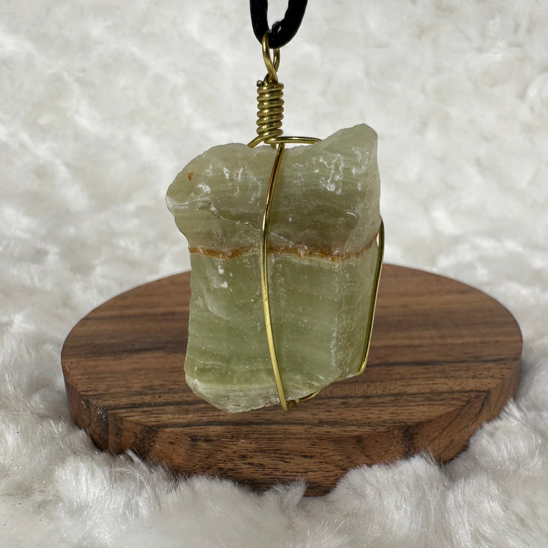 Green Calcite Wire Wrap
