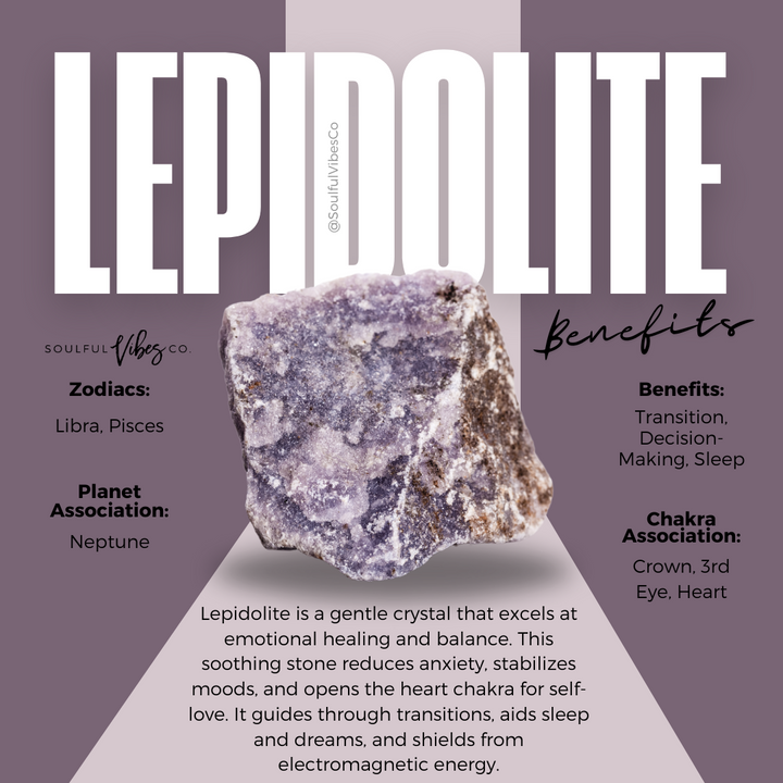 Lepidolite - Soulfulvibesco