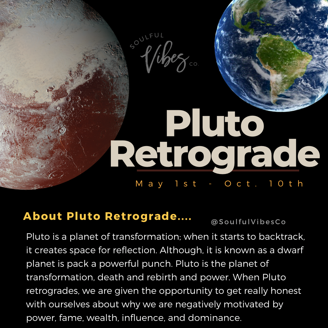 Pluto Retrograde Survival Crystal Set - Soulfulvibesco