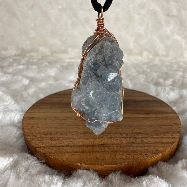 Celestite Wire Wrap (Rose Gold) - Soulfulvibesco