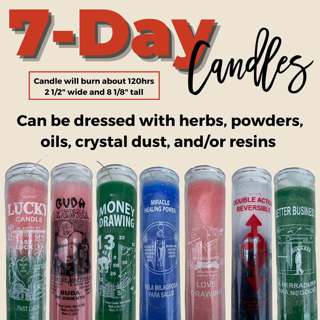 7 African Powers Glass Candle - Soulfulvibesco