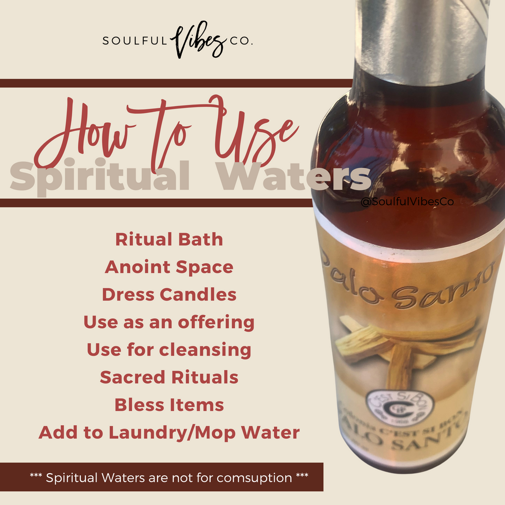 Palo Santo Spiritual Water - Soulfulvibesco