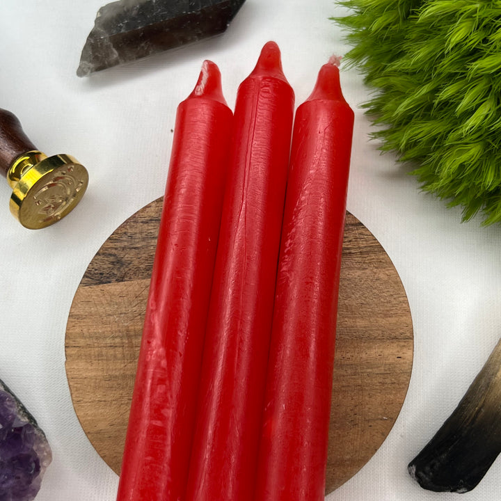 Red Taper Candles - Soulfulvibesco