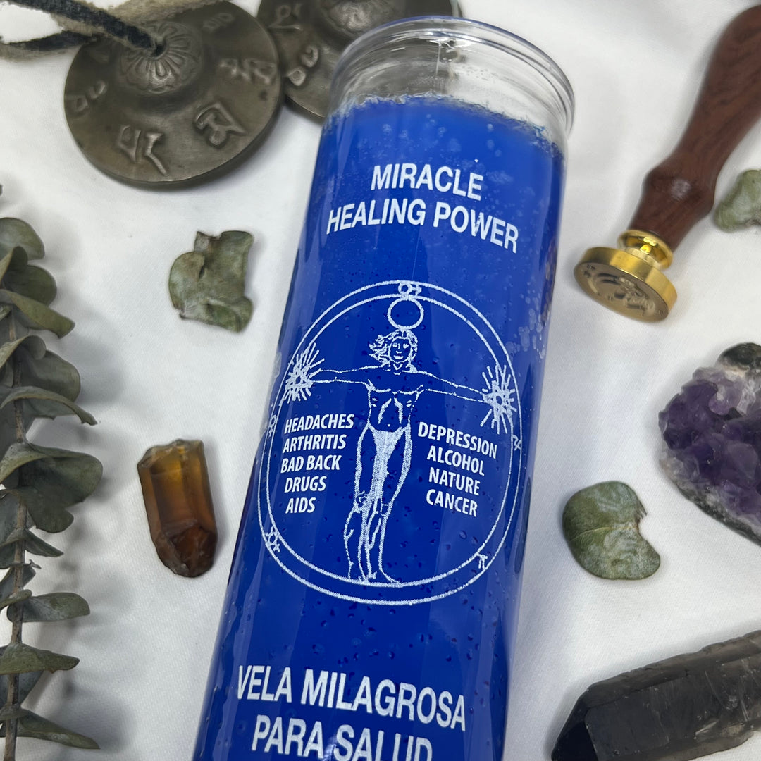 Miracle Healing Power Glass Candle - Soulfulvibesco