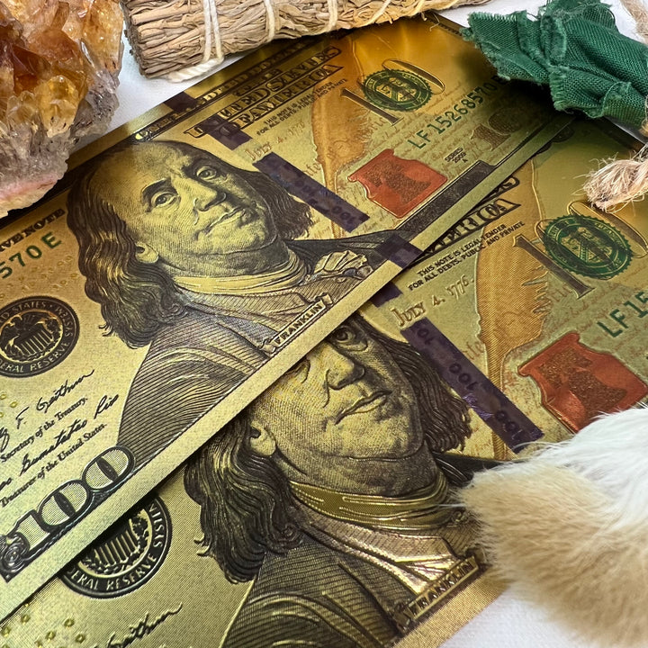 Gold $100 Bill - Soulfulvibesco