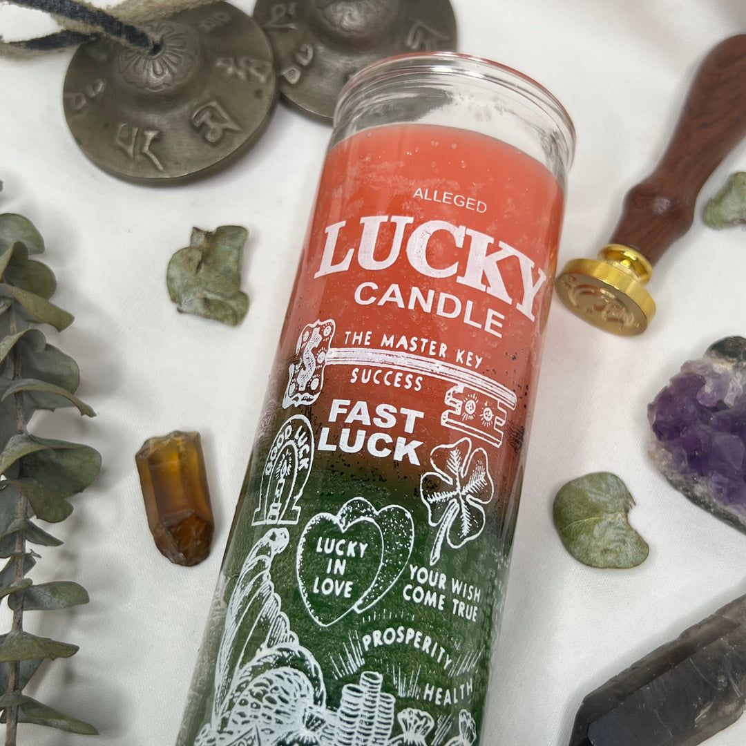 Fast Luck Glass Candle - Soulfulvibesco