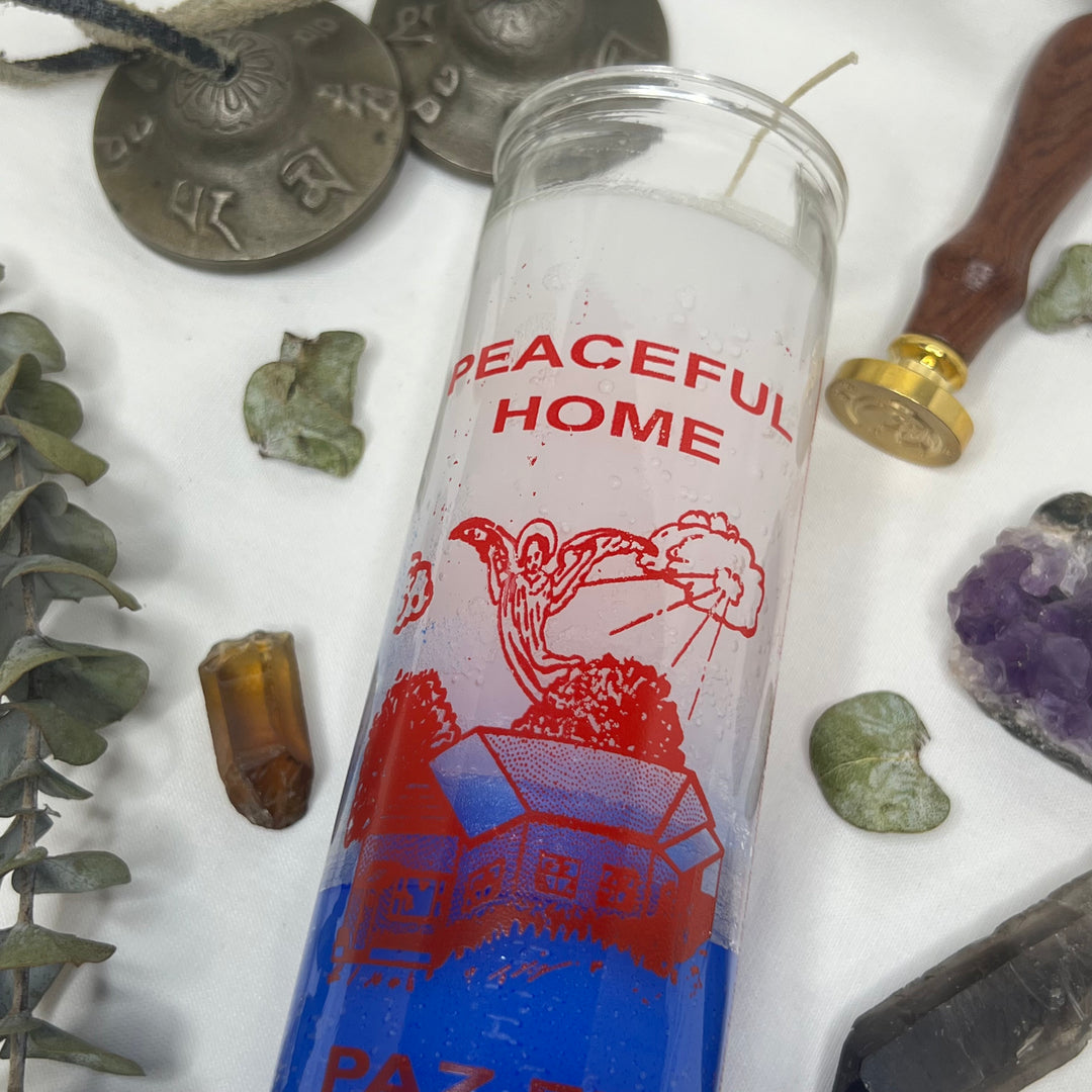 Peaceful Home Glass Candle - Soulfulvibesco
