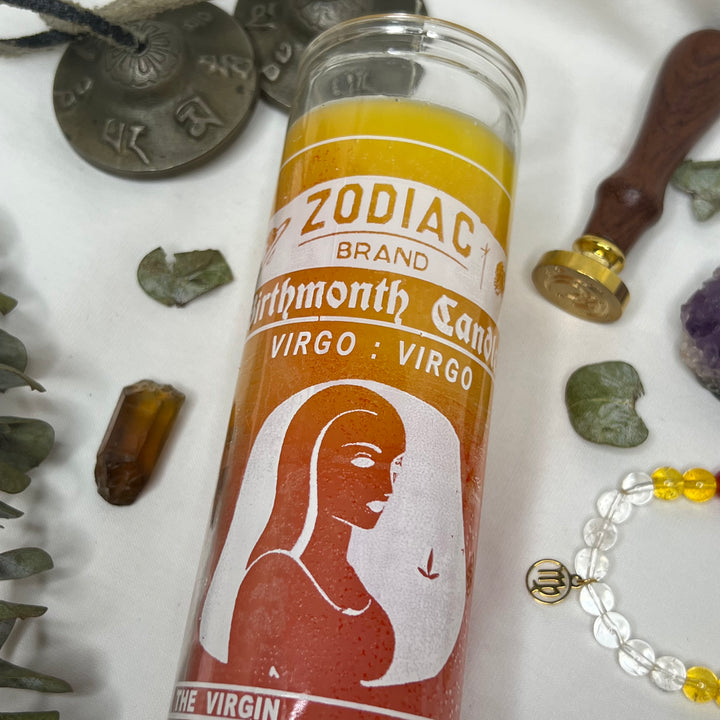 Virgo Glass Candle - Soulfulvibesco