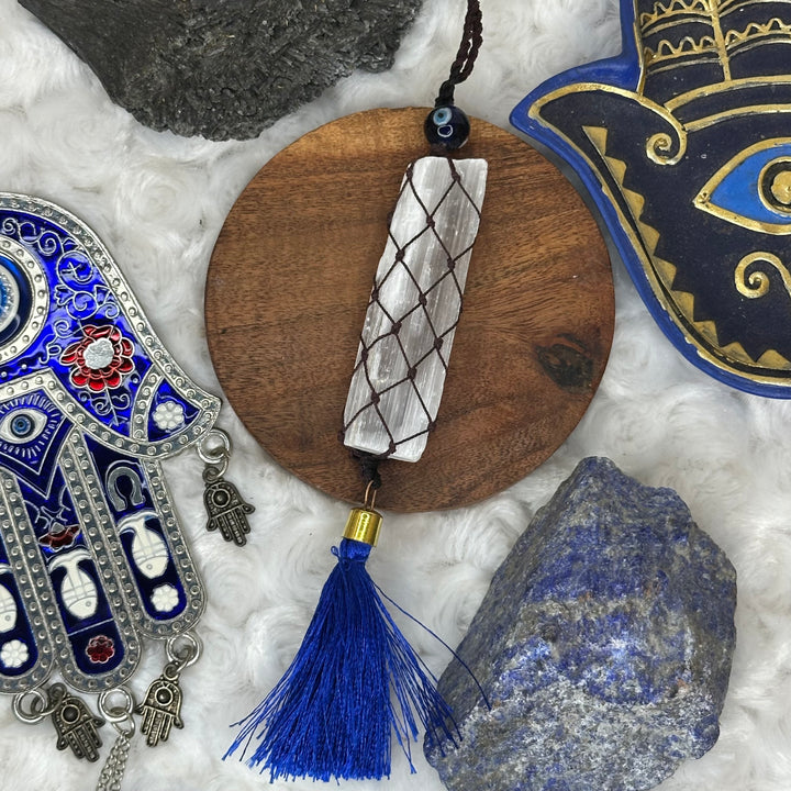 Limited Edition Evil Eye Selenite Talisman
