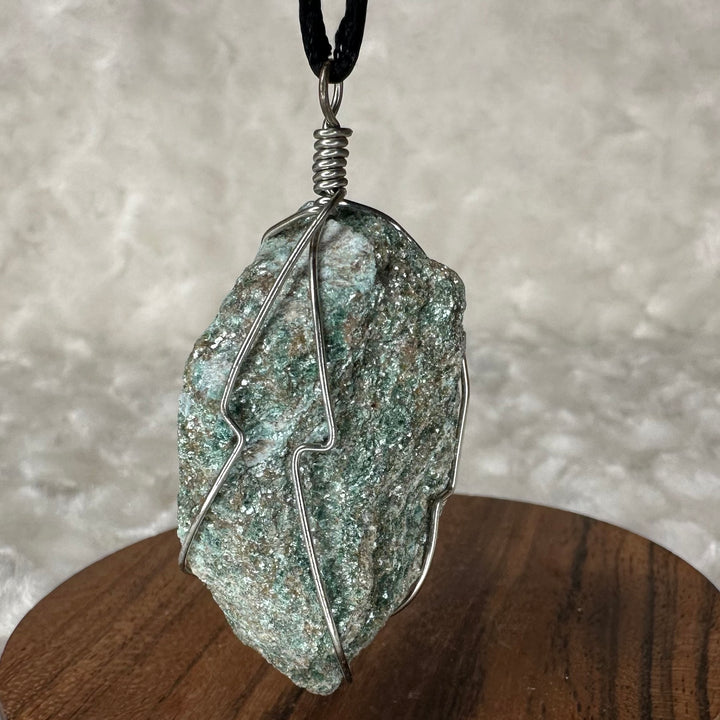 Fuchsite Wire Wrap (Silver)