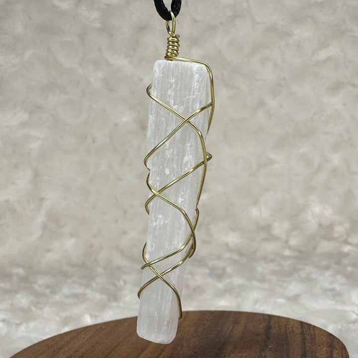 Selenite Wire Wrap (Gold)