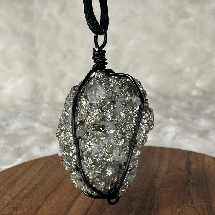 Pyrite Wire Wrap (Black)