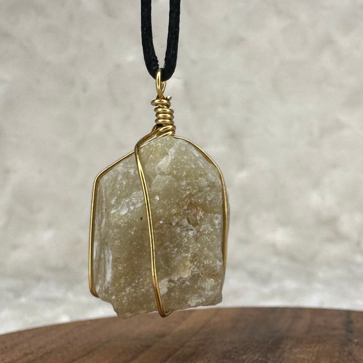 Yellow Aventurine Wire Wrap (Gold)