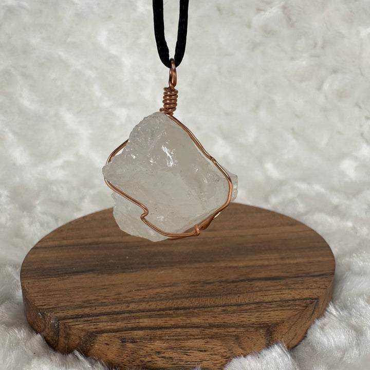 Clear Quartz Wire Wrap (Rose Gold)