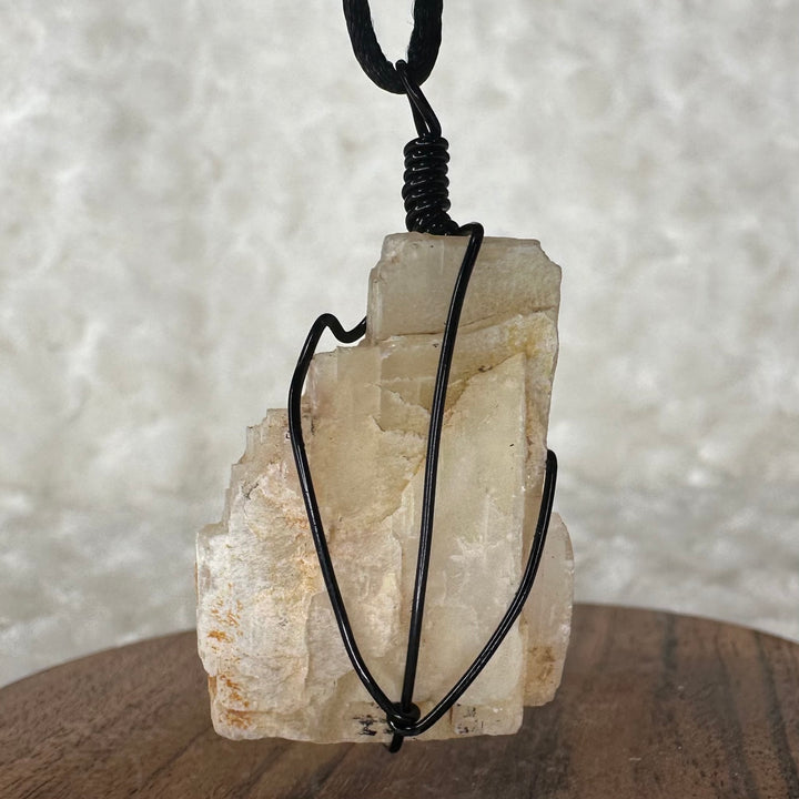 Moonstone Wire Wrap (Black)