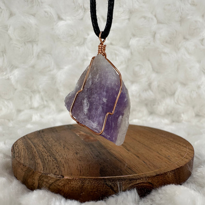 Amethyst Wire Wrap (Rose Gold) - Soulfulvibesco