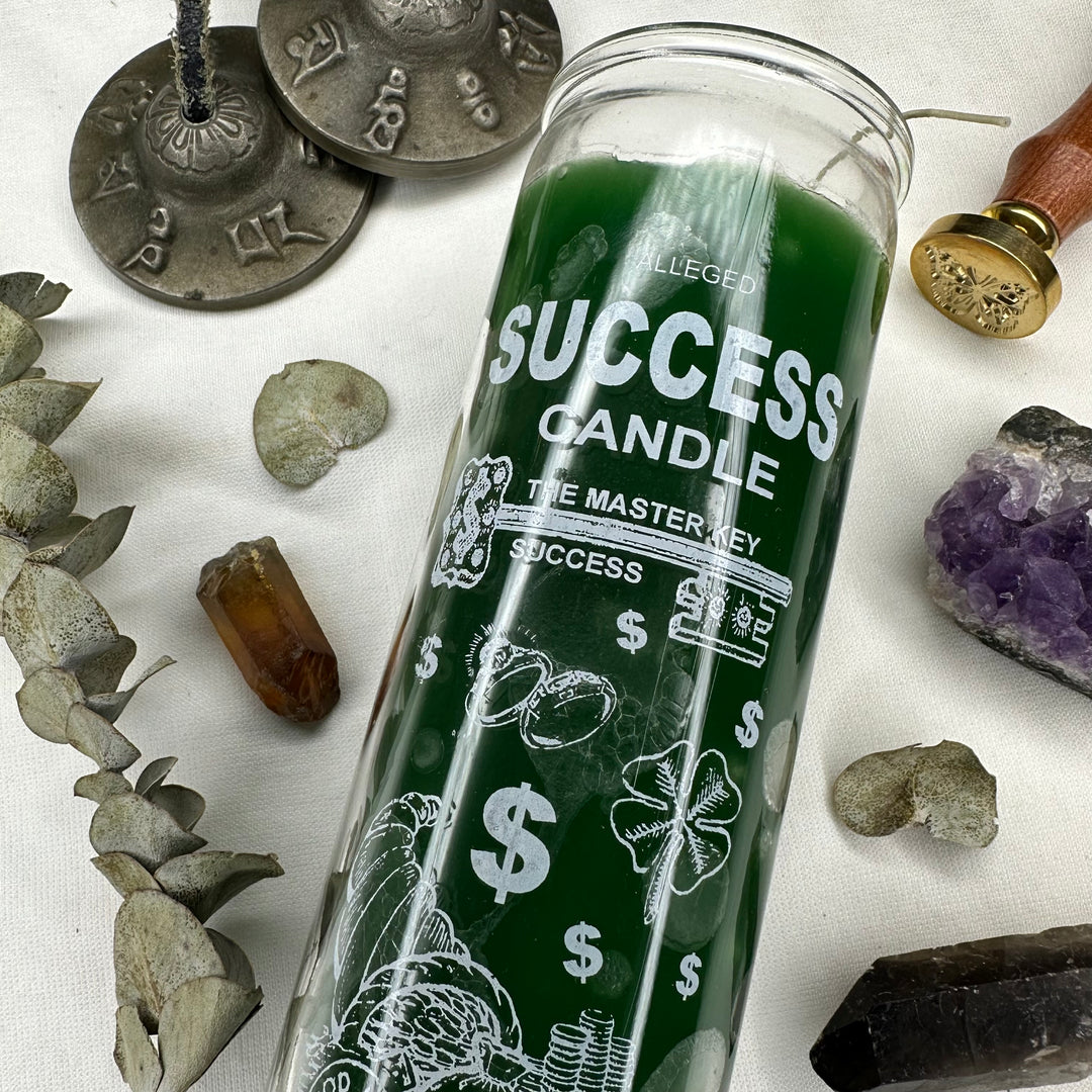 Success Glass Candle - Soulfulvibesco