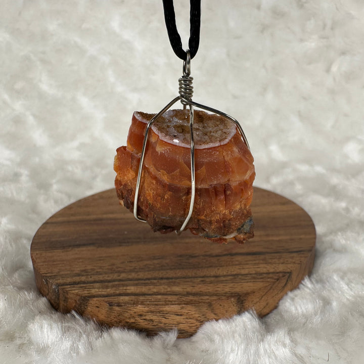 Carnelian Wire Wrap (Silver)
