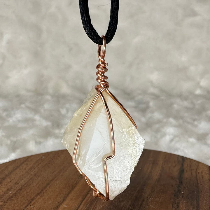 Moonstone Wire Wrap (Rose Gold)