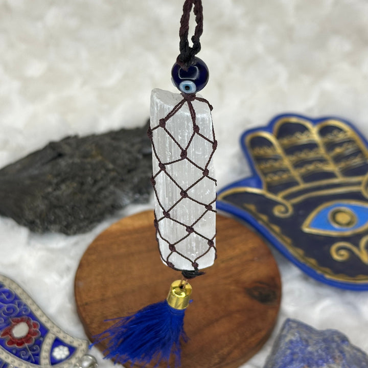 Limited Edition Evil Eye Selenite Talisman