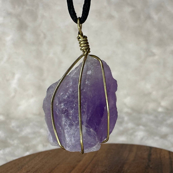 Amethyst Wire Wrap (Gold)