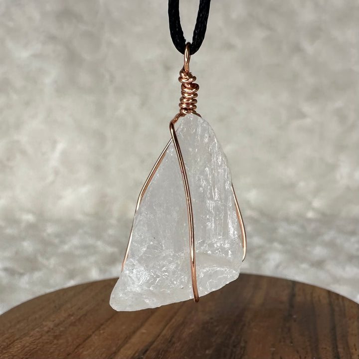 Clear Quartz Wire Wrap (Rose Gold)