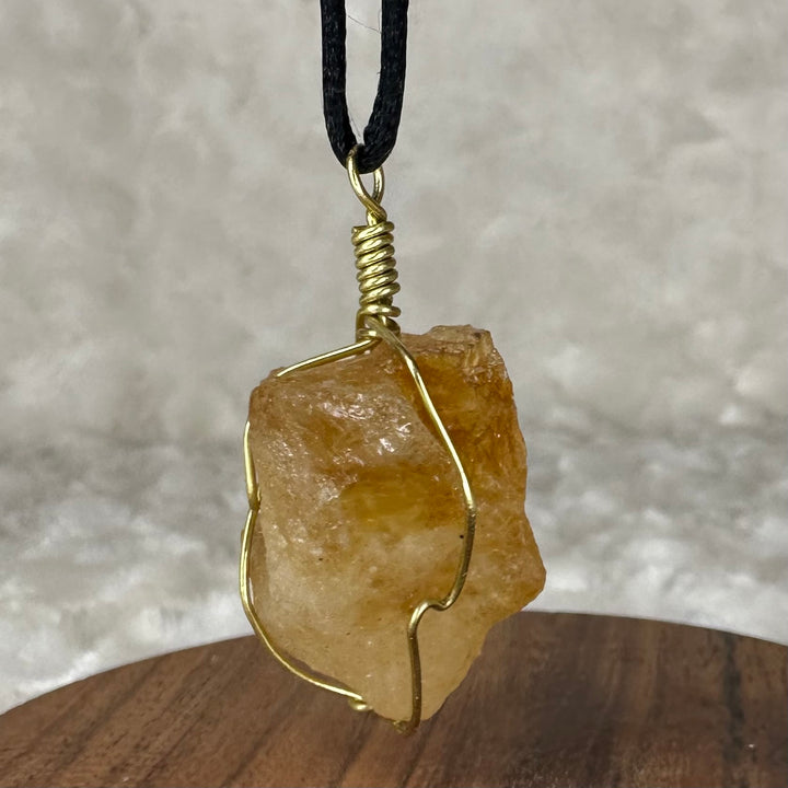 Citrine Wire Wrap (Gold)