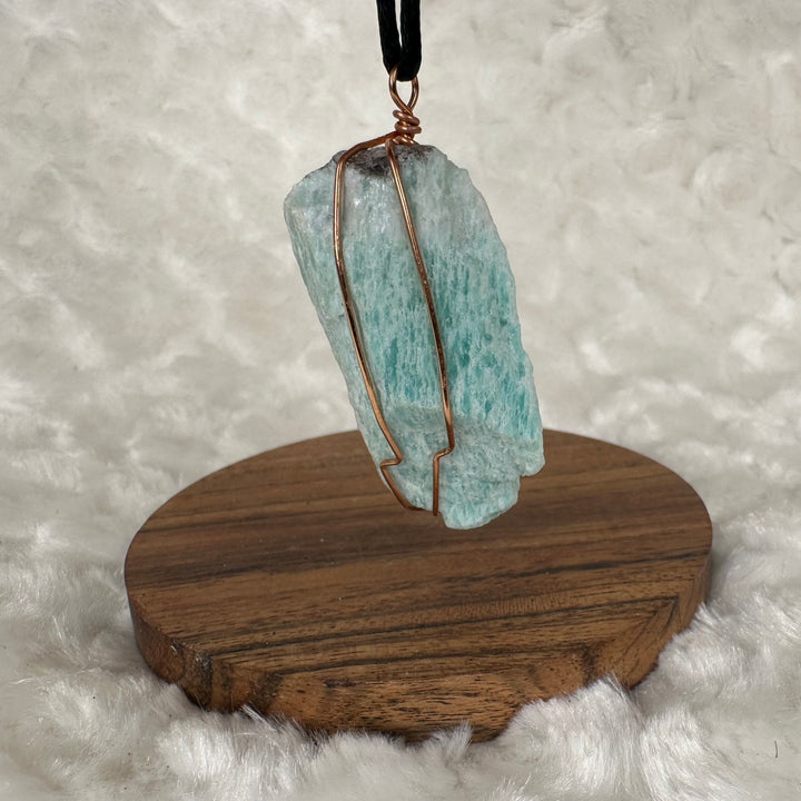 Amazonite Wire Wrap (Rose Gold)