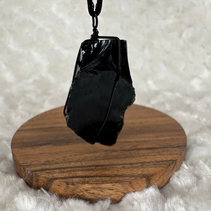 Black Obsidian Wire Wrap (Black)