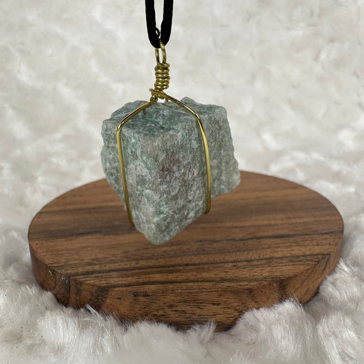 Green Aventurine Wire Wrap (Gold)