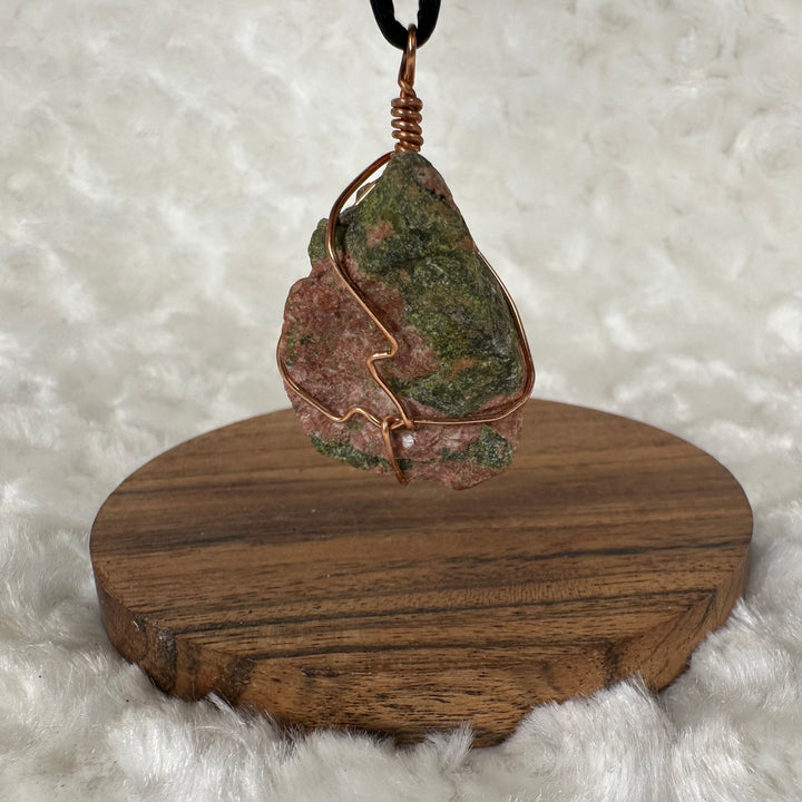 Unakite Wire Wrap (Rose Gold)