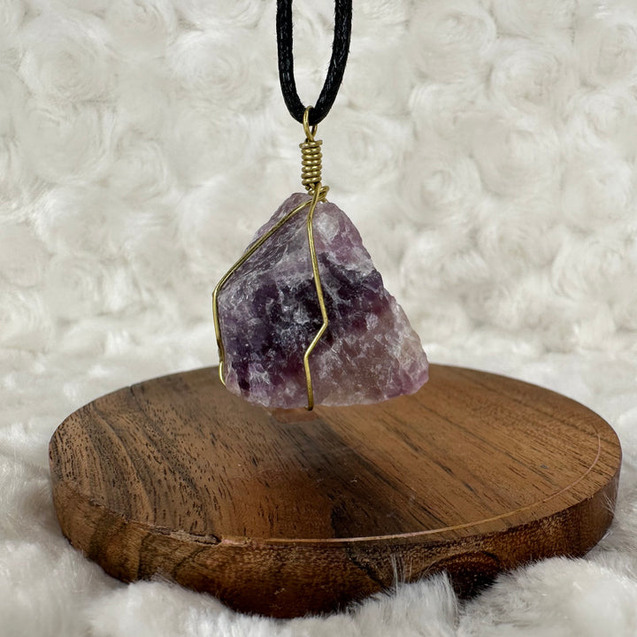 Fluorite Wire Wrap (Gold) - Soulfulvibesco