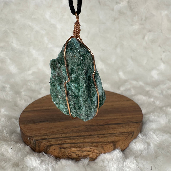 Fuchsite Wire Wrap (Rose Gold)