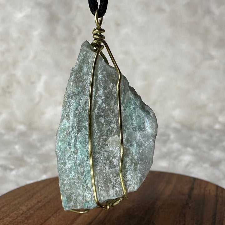 Green Aventurine Wire Wrap (Gold)