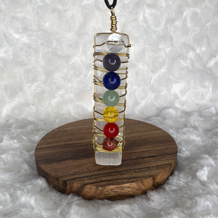 Chakra Selenite Wire Wrap