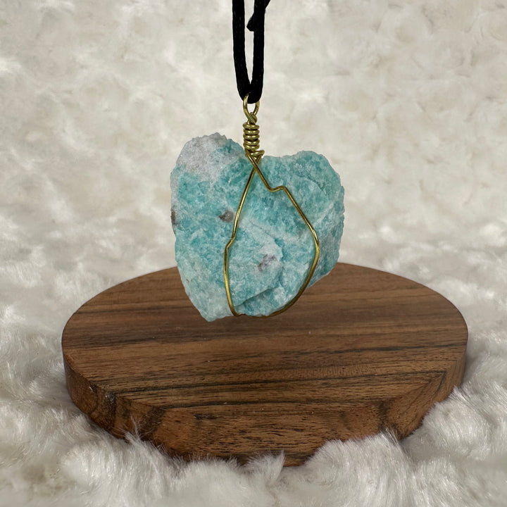 Amazonite Wire Wrap (Gold)