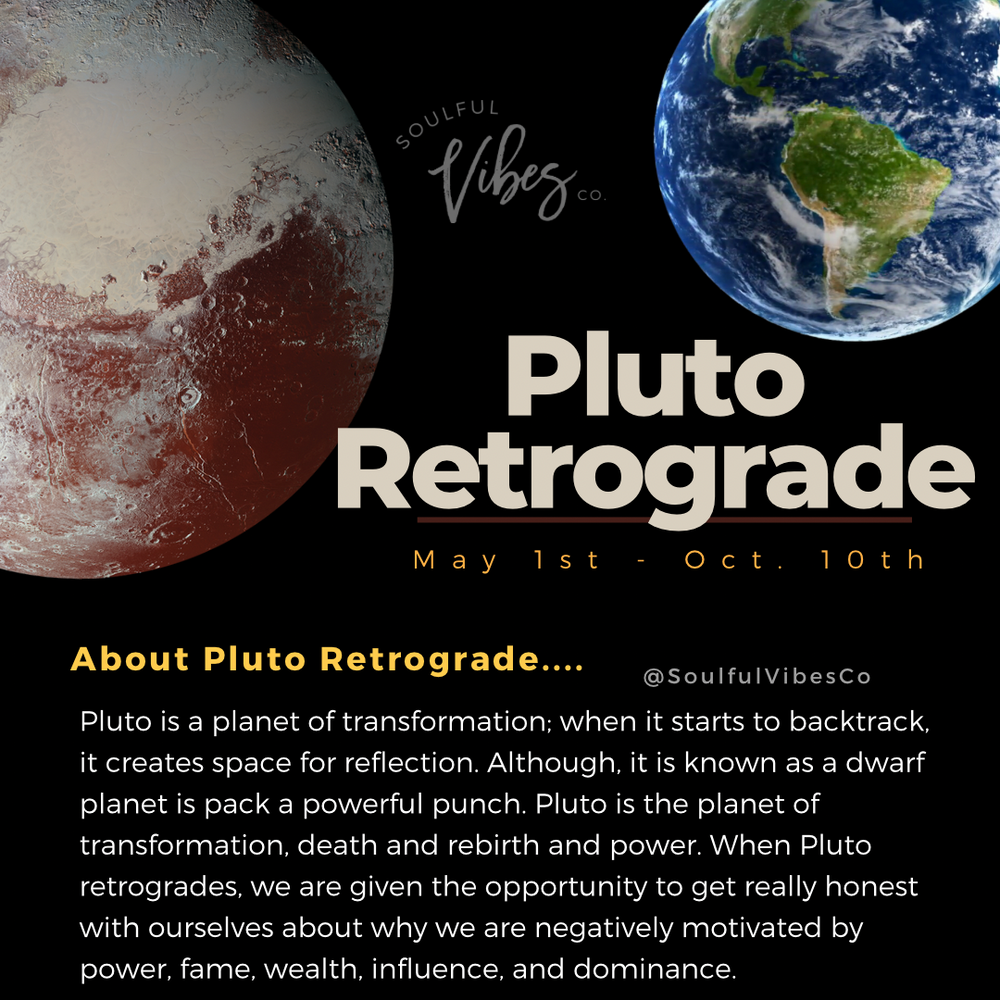 Pluto Retrograde Survival Crystal Set - Soulfulvibesco