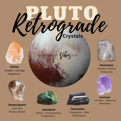 Pluto Retrograde Survival Crystal Set - Soulfulvibesco