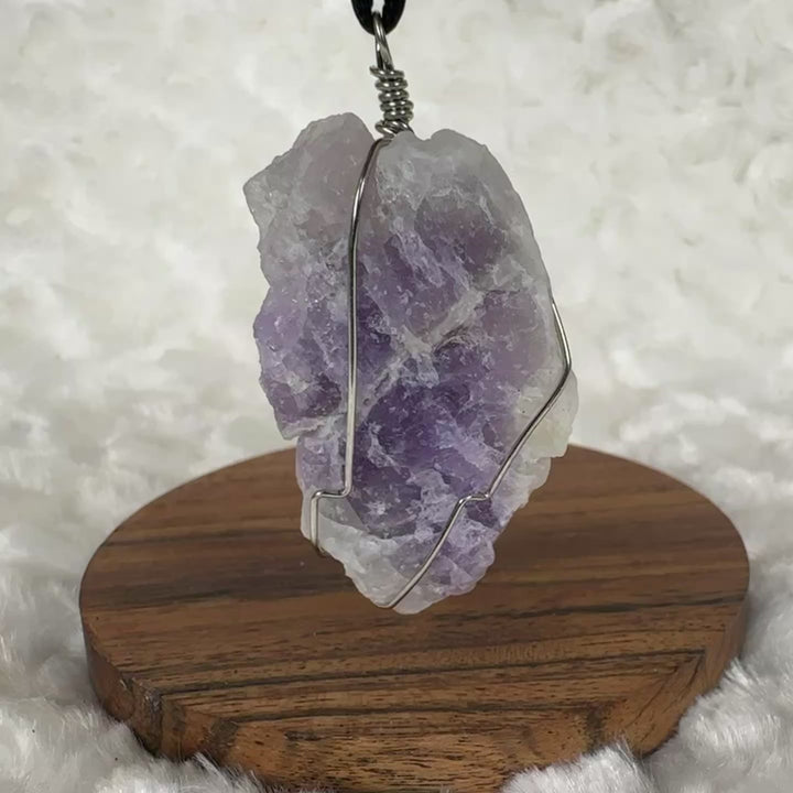 Amethyst Wire Wrap (Silver)