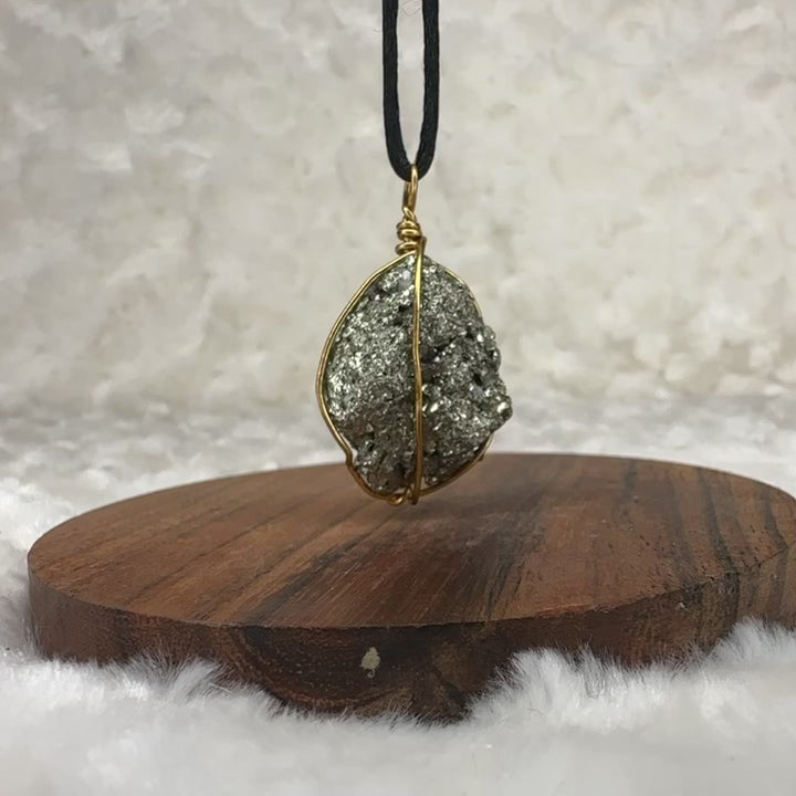 Pyrite Wire Wrap (Gold)