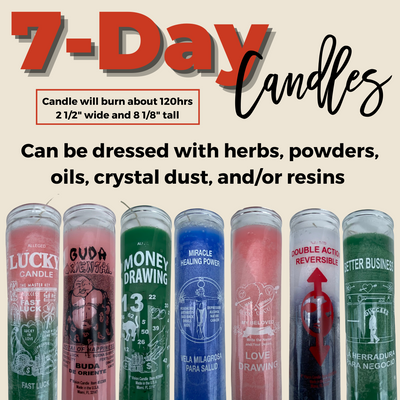 7 African Powers Glass Candle - Soulfulvibesco