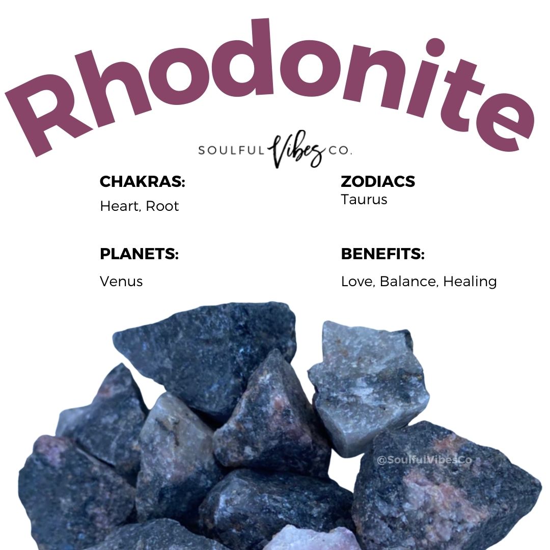 Rhodonite - Soulfulvibesco