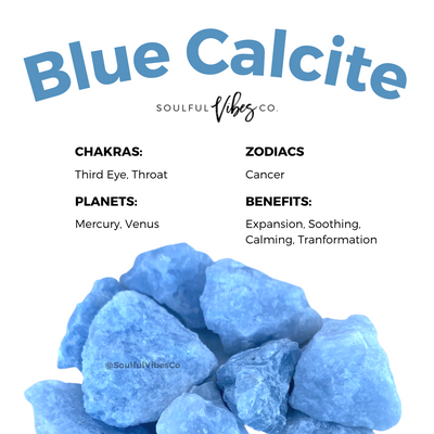 Blue Calcite - Soulfulvibesco