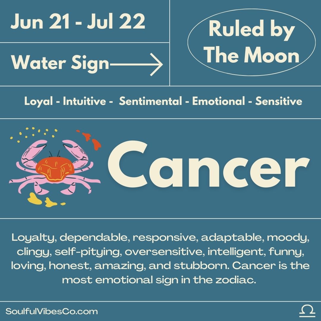 Cancer Zodiac Set - Soulfulvibesco