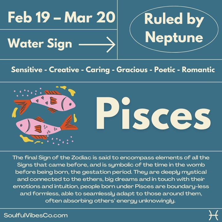 Pisces Zodiac Set - Soulfulvibesco
