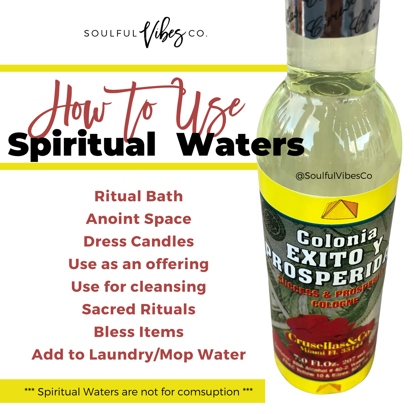 Success & Prosperity Spiritual Water - Soulfulvibesco
