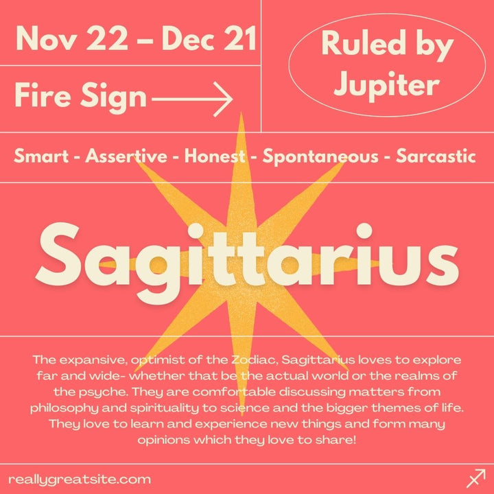 Sagittarius Zodiac Set - Soulfulvibesco