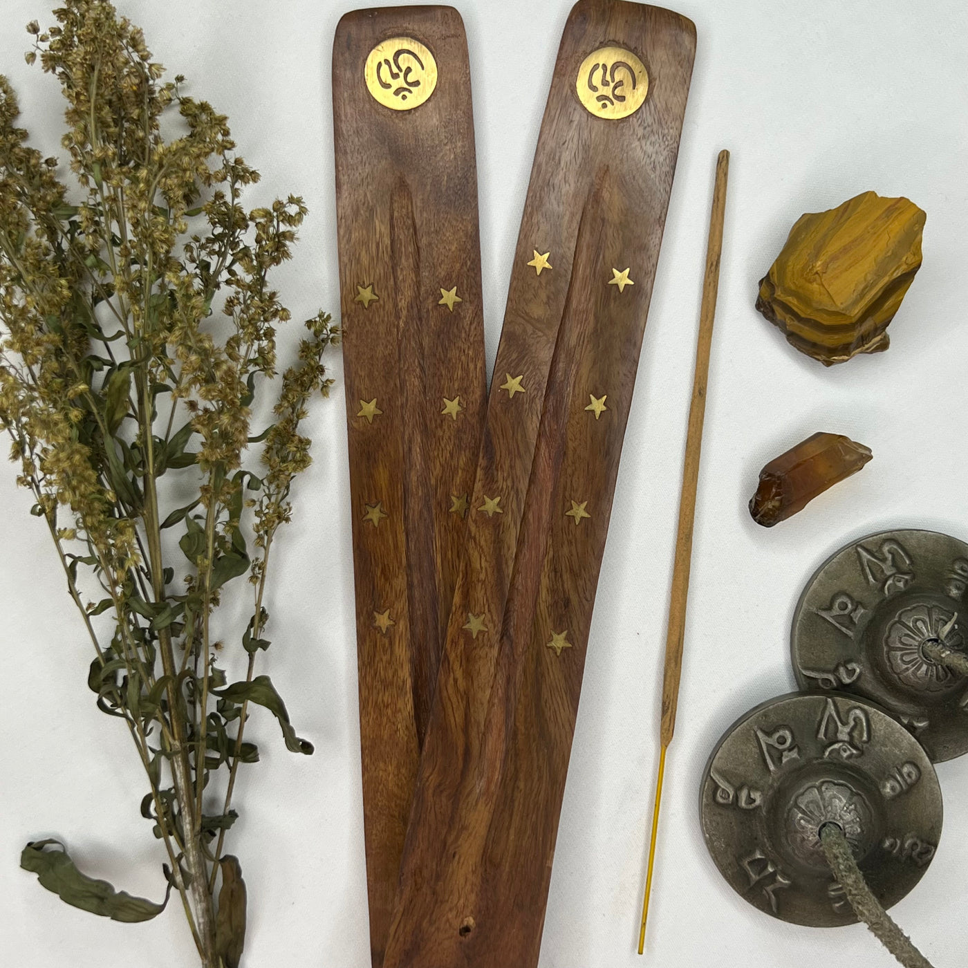 Brown Wooden Incense Holder - Soulfulvibesco